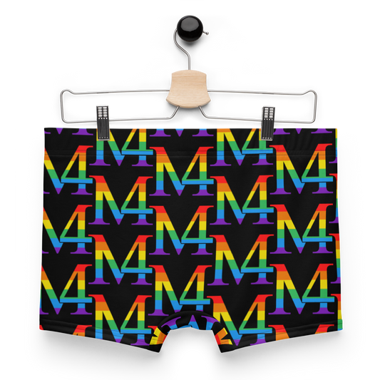 Rainbow Logo Black Boxer Briefs