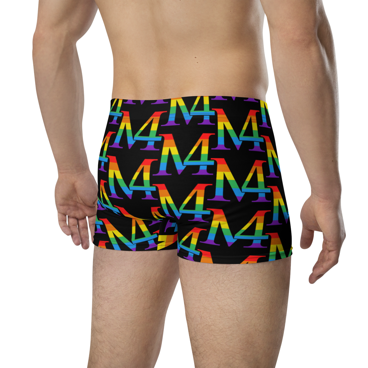 Rainbow Logo Black Boxer Briefs