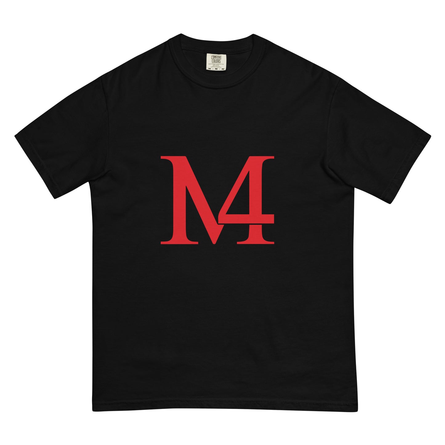 Black and Red Men’s garment-dyed heavyweight t-shirt
