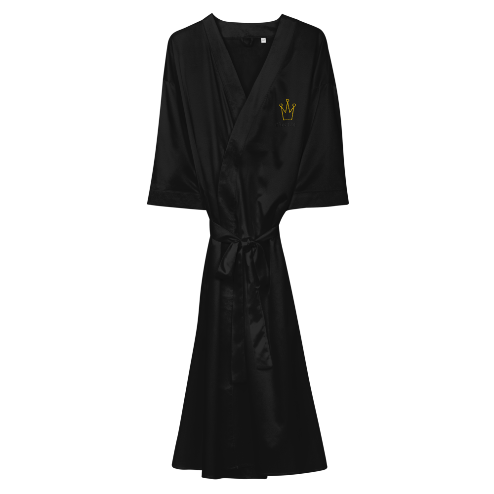 Customizable Queen Crown Satin robe