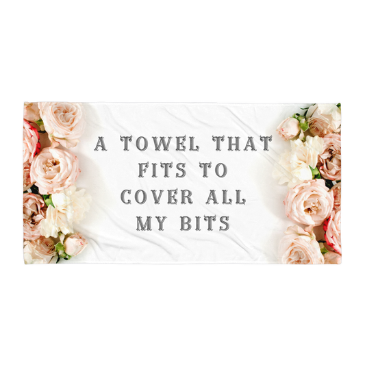 Cover your bits towel-No Logo